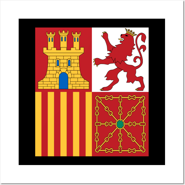 Naval Jack of Spain Wall Art by Wickedcartoons